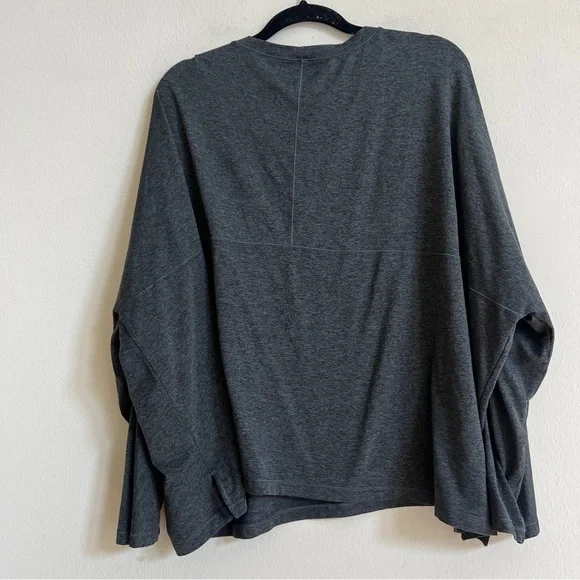 GIRLFRIEND COLLECTIVE ReSet Long Sleeve Tee - Light Grey Size 5X - Picture 5 of 5